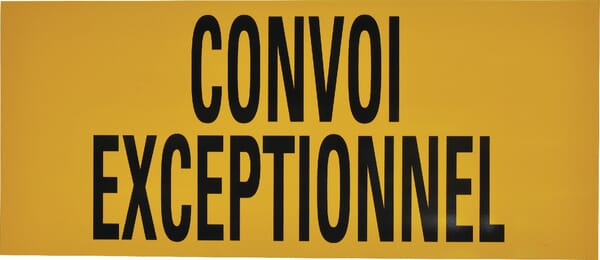 Panneau CONVOI EXCEPTIONNEL - 700x300