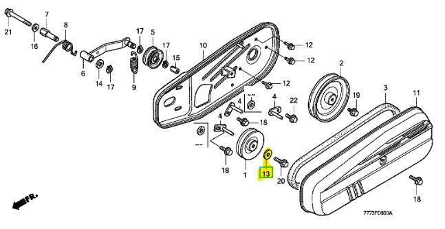 Rondelle M8 Honda, 90471-435-770, 90471435770