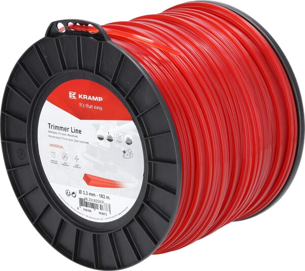 [NL33182SKR] Fil de coupe Ø 3.3mm 182m carré rouge Kramp