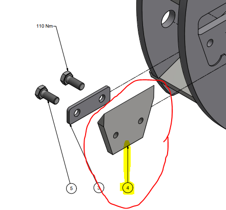 Couteau broyeur Linddana TP175 PTO, LIN 20041842, LIN20041842, 20041842, LINDDANA