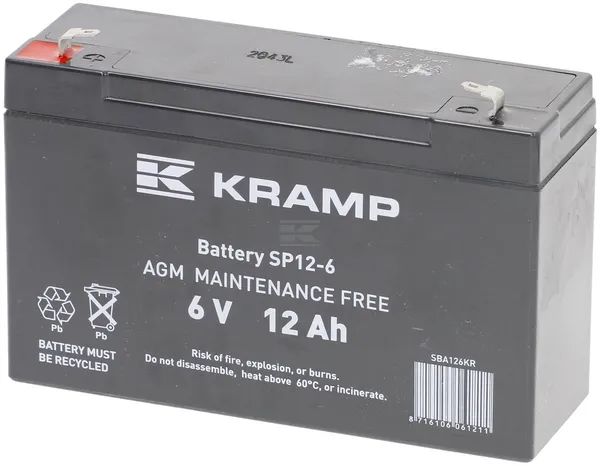 [SBA126KR] BATTERIE 12V 6A, SBA126KR