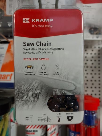 [32516SB74KR] Chaîne de tronçonneuse .325" 1,6mm 74 DL demi-ciseau Blister Kramp