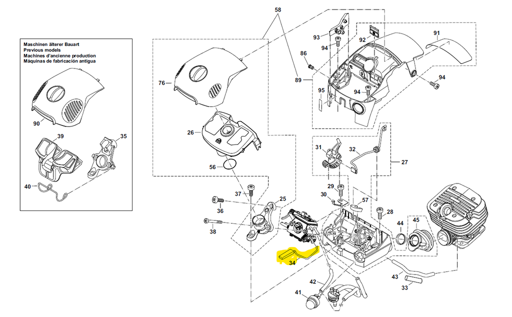 [195.117.110] Tringle d'accélerateur Dolmar PS420, 195.117.110, 195117110