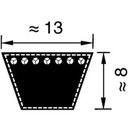 Courroie mitsuboshi a90 13x, A-90, A90