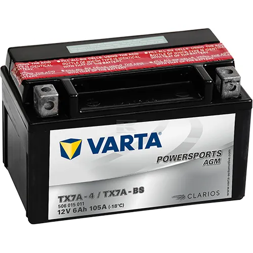 [506015011I314PS] Batterie 12V 6Ah 105A AGM Powersports VARTA