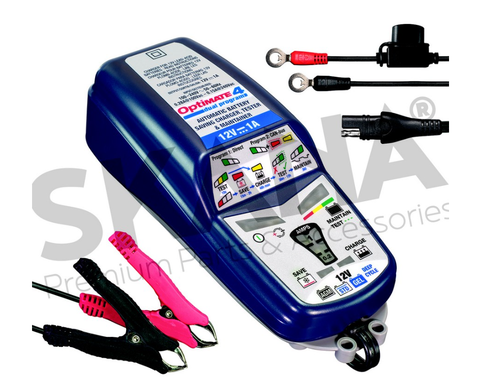 [XTEOM4DUAL] Chargeur de batterie Optimate Dual 5 à 30 ah, XTEOM4DUAL