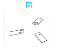 Jeu de lame Honda Miimo 2500, 72515VP7C50, 72515-VP7-C50