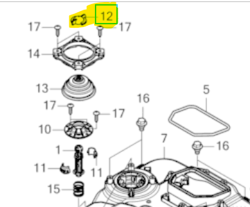 [50361-VP7-E00] Capuchon tige montage Honda Miimo1500-2500-4000, 50361-VP7-E00, 50361VP7E00