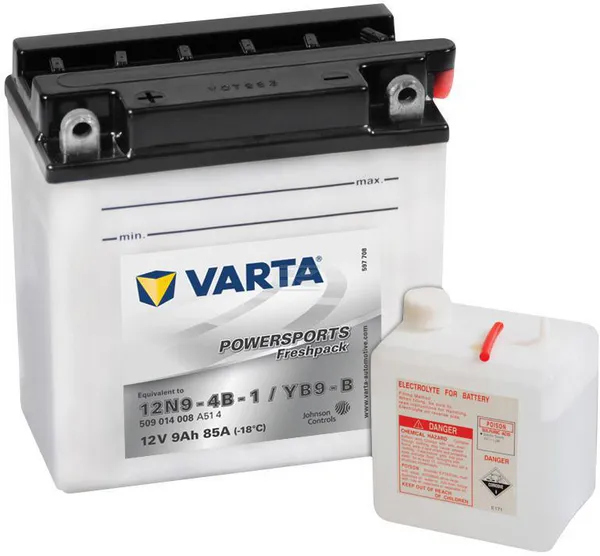 [509014009I314PS] Batterie 12V 9Ah 85A Sports motorisés Freshpack VARTA