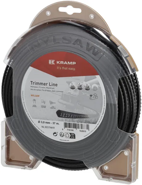[nl3037nkr] Fil de coupe Ø 3mm 37m carré noir Kramp