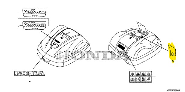 [87138-VP7-A00] Autocollant Miimo
