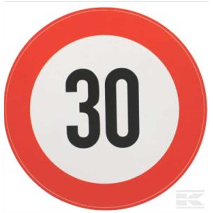 [BF30S] Autocollant de signalisation 30km/h, BF30S