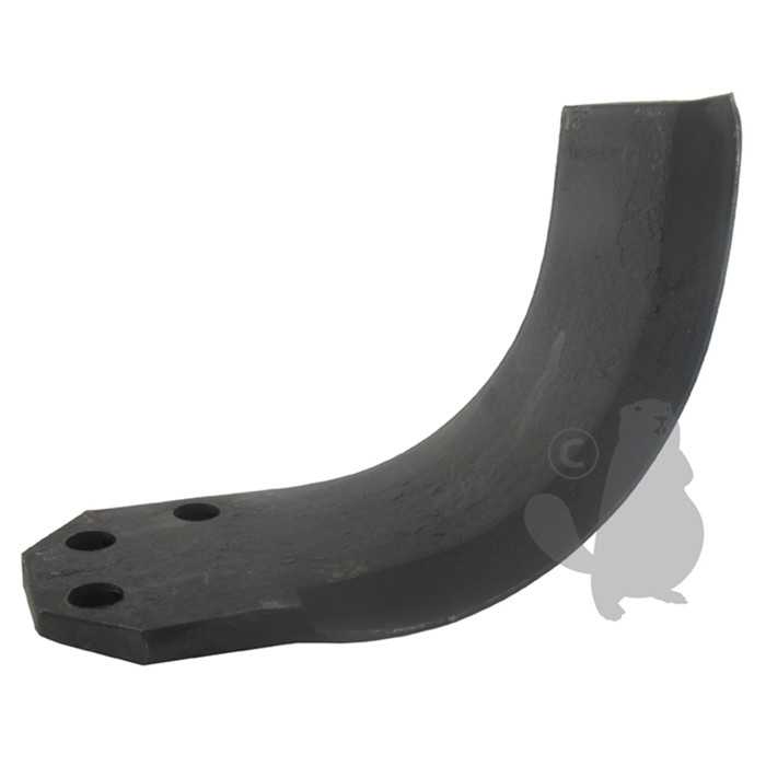 [140-7455R] Couteau de fraise droit pour fraise arrière adaptable sur CARRARO - L: 185mm. Type labour., 1407455R, 140-7455R