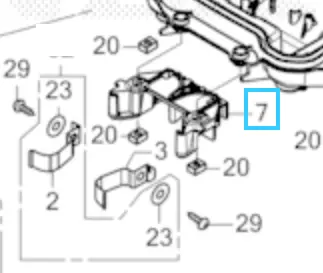 Support lamelle de charge HRM3000, 50105-VP9-000