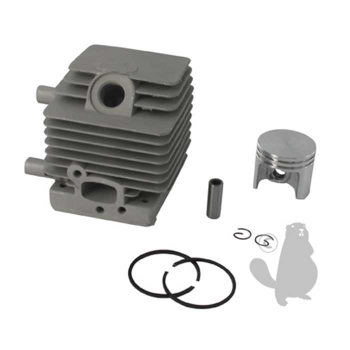 [41370201201] Cylindrée complète diam : 34 mm adaptable pour STIHL FC75 FS85 HS75 HS80 HT70 HT75. Remplace or, 5709404, 570-9404, 41370201202