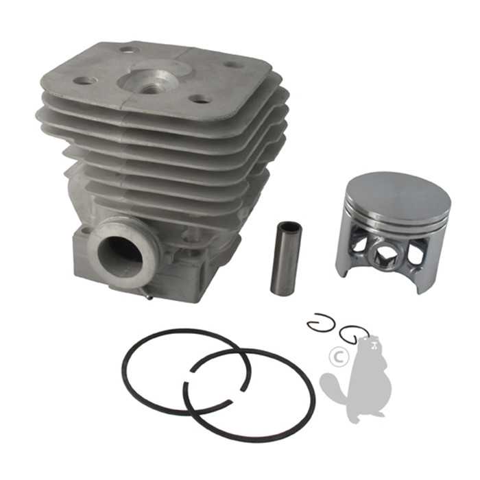 Cylindrée complète diam 56mm adaptable pour HUSQVARNA 395. Remplace origine: 503993971 503168301, 5709376, 570-9376, 503168301