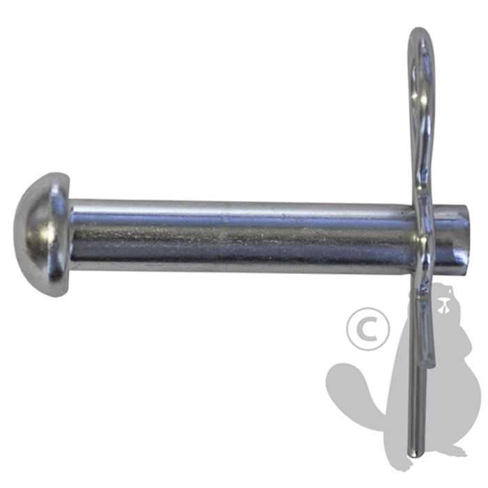 [690-1445] Axe dattelage diam 12 7mm x 55mm pour accessoires autoportées. Se monte sur la majorité de la gamme, 6901445, 690-1445