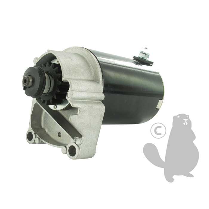 [498148] Démarreur électrique Pignon 16 dents pour moteurs BRIGGS et STRATTON bicylindres. Remplace origine:, 5105884, 510-5884