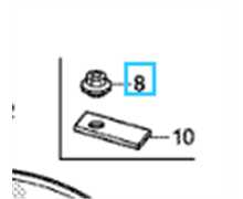 [90305-VP7-000] Ecrou de lame Miimo 310-520, 90305-VP7-000 pack de 200 voir 06305-VP7-220