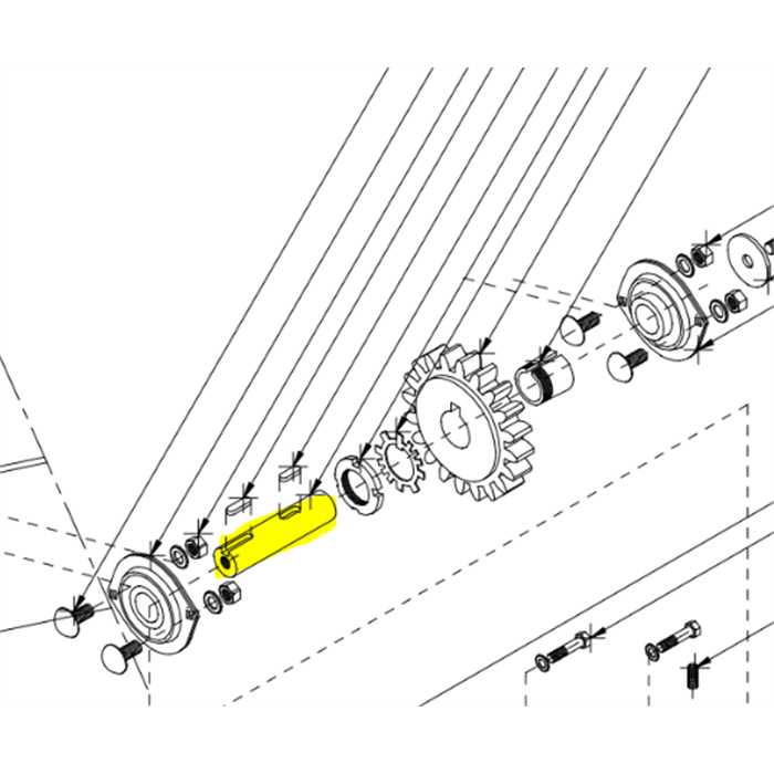 [MPA 01 160 250] Axe d'engrenage eliet gzc1000 - semoir combi diam 20x115 MPA01160250, MPA 01 160 250, MPA01160250