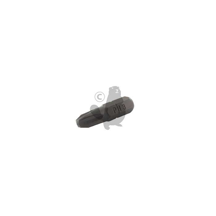 Embout de tournevis 1/4 GEDORE six pans conducteurs pour vis cruciformes PHILLIPS PH 3 x 25., 9208516, 920-8516