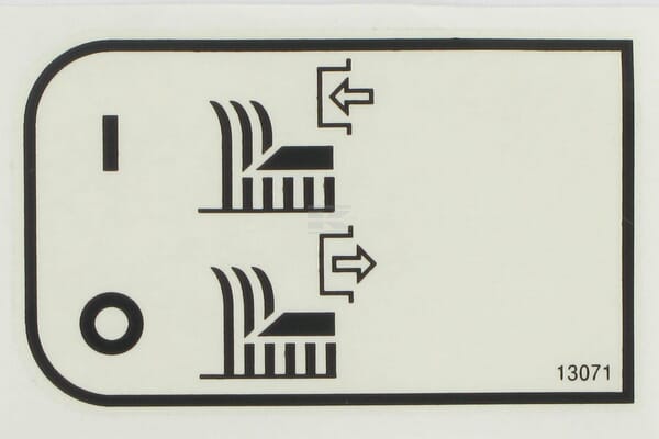 [ET13071] Etiquette mis route lame ETESIA, 13071, ET-13071