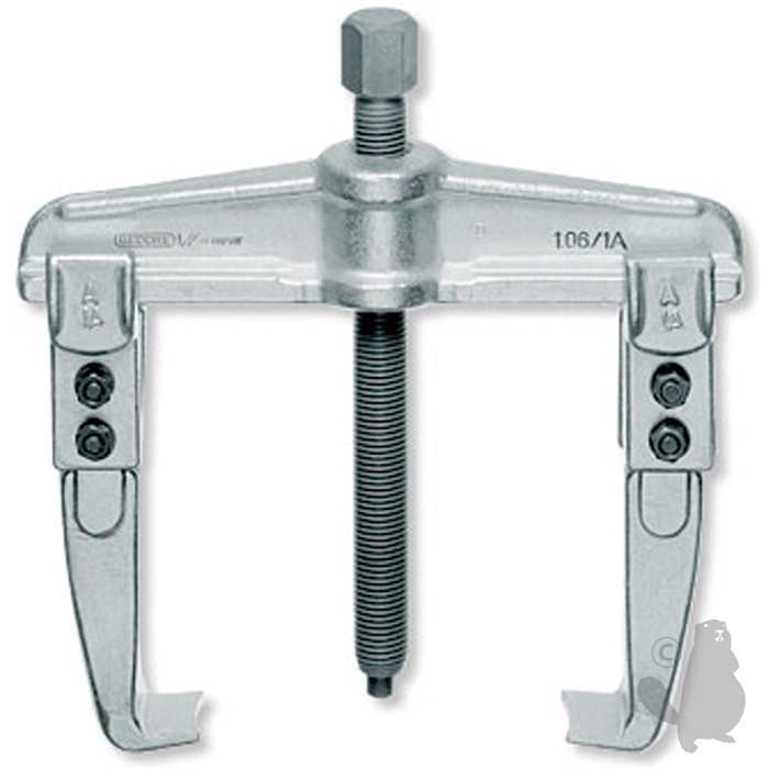 [920-8459] Extracteur universel deux griffes - Profond: 200 x Haut: 150mm. Avec vis de force G1/2 x 210, 9208459, 920-8459