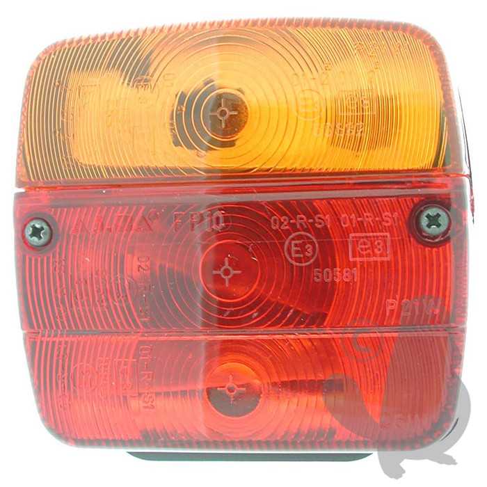 Feu arrière gauche adaptable - L: 110mm H: 100mm, 2801834, 280-1834