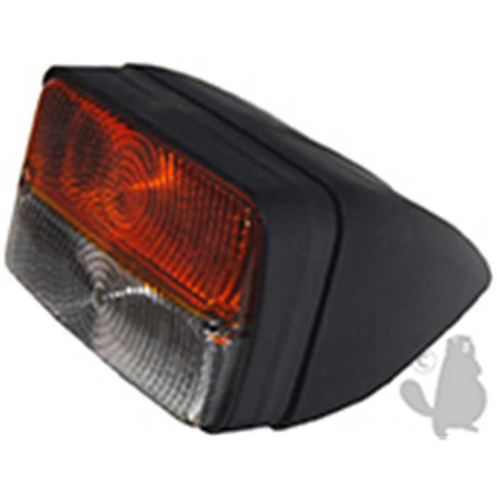 [280-1845] Feu latéral avant incliné 22 degrés adaptable - L: 120mm H: 80mm, 2801845, 280-1845