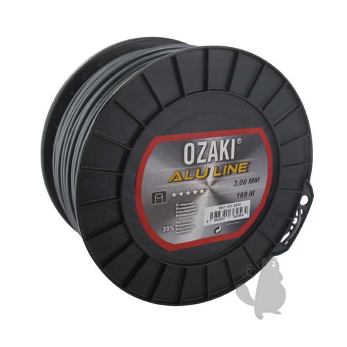Bobine fil nylon OZAKI ALU LINE - Longueur: 169m diam : 3 00mm, 1512430, 151-2430