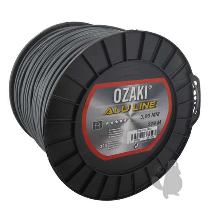 [151-2433] Bobine fil nylon OZAKI ALU LINE - Longueur: 279m diam : 3 00mm, 1512433, 151-2433