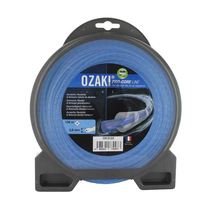 Coque fil nylon OZAKI PRO-CORE LINE. Co-extrudé âme absorbante flexibilité et enveloppe haute resist, 1512122, 151-2122