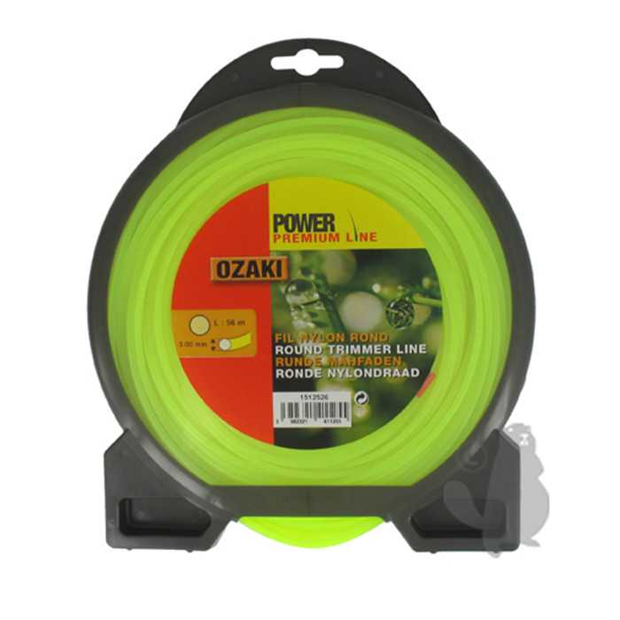 Coque fil nylon rond OZAKI PREMIUM - Longueur: 56m diam : 3 00mm, 1512526, 151-2526