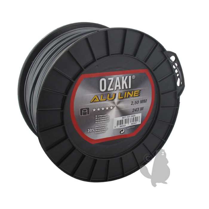 [151-2429] Bobine fil nylon OZAKI ALU LINE - Longueur: 243m diam : 2 50mm, 1512429, 151-2429