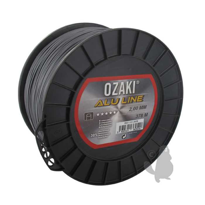 Bobine fil nylon OZAKI ALU LINE - Longueur: 378m diam : 2 00mm, 1512428, 151-2428