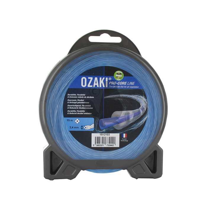 Coque fil nylon OZAKI PRO-CORE LINE. Co-extrudé âme absorbante flexibilité et enveloppe haute resist, 1512103, 151-2103