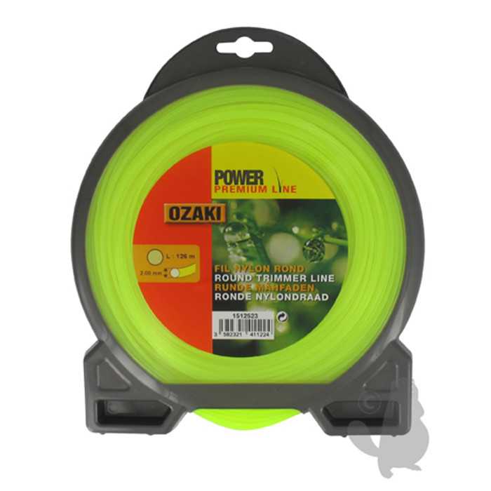[151-2523] Coque fil nylon rond OZAKI PREMIUM - Longueur: 126m diam : 2 00mm, 1512523, 151-2523