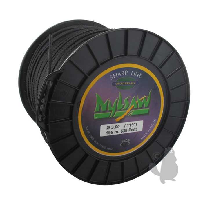 Bobine fil nylon NYLSAW - Longueur: 195 m diam : 3 00mm, 1512850, 151-2850