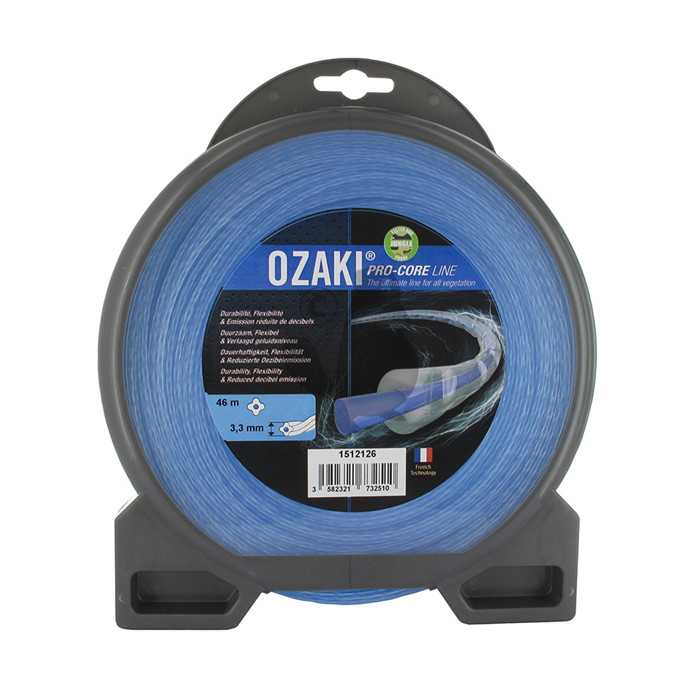 Coque fil nylon OZAKI PRO-CORE LINE. Co-extrudé âme absorbante flexibilité et enveloppe haute resist, 1512126, 151-2126