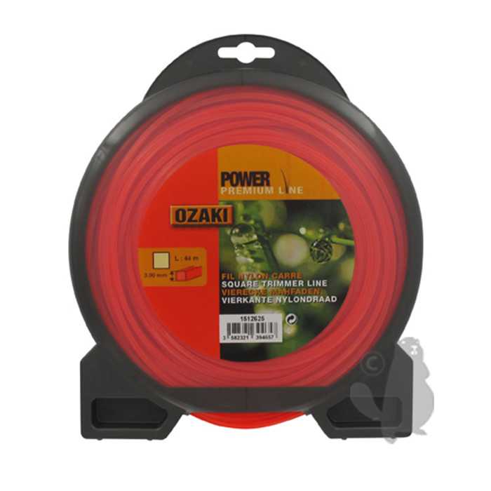 Coque fil nylon carré OZAKI PREMIUM - Longueur: 44m diam : 3 00mm, 1512625, 151-2625