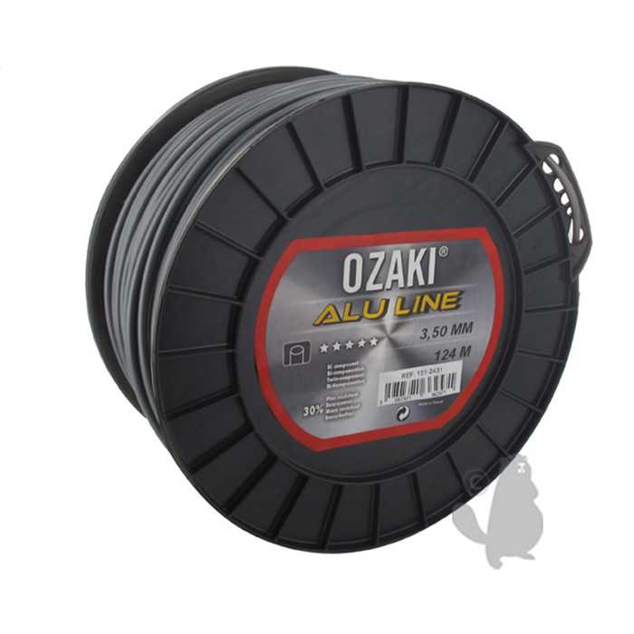 [151-2431] Bobine fil nylon OZAKI ALU LINE - Longueur: 124m diam : 3 50mm, 1512431, 151-2431