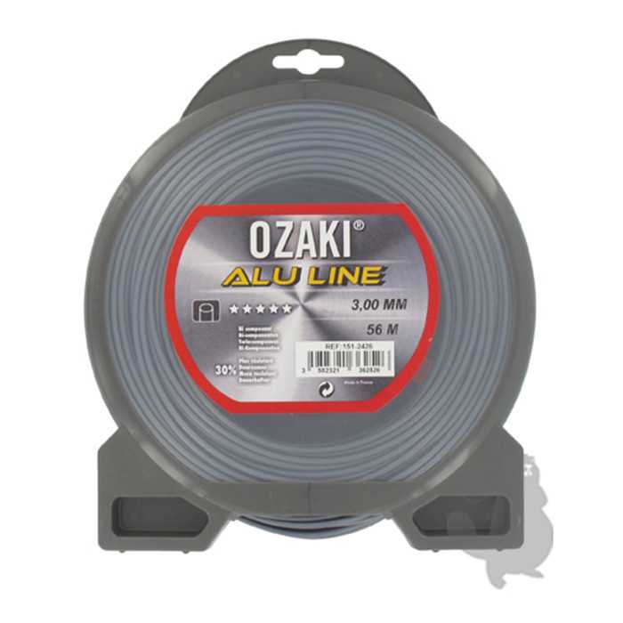 Coque fil nylon OZAKI ALU LINE - Longueur: 56m diam : 3 00mm, 1512426, 151-2426