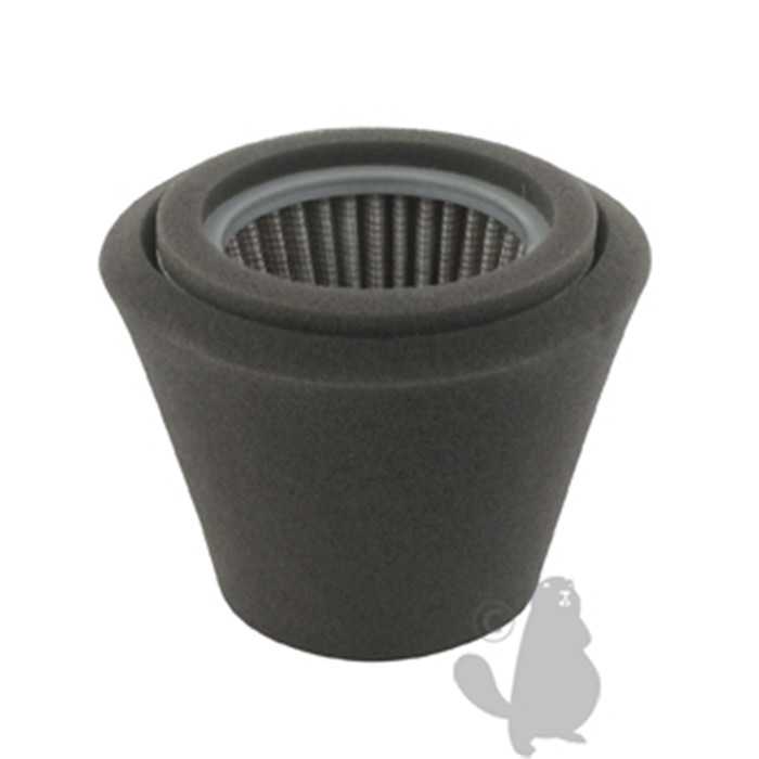 Filtre à air conique avec Pré-filtre adaptable pour ISEKI et KAWASAKI et ROBIN - H: 80mm, diam,: sup