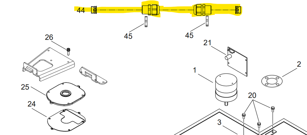 Cable moteur de coupe Echo TM2000, YB-033-00001, YB03300001
