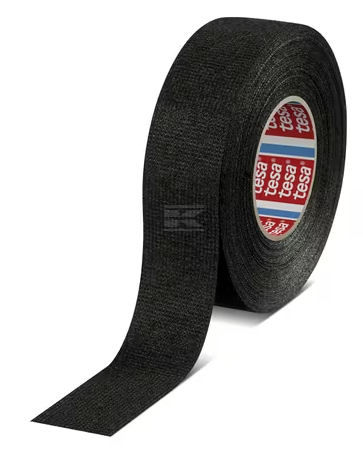 [T516080000700] Ruban PET molletonné noir 15m x 25mm TesaBAND, T516080000700