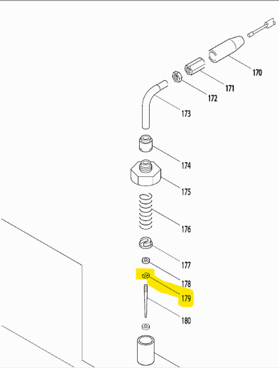 Bague d'arrêt pour curseur de gaz Makita 5306009450, 530-60094-50