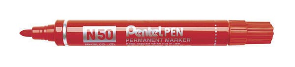 [000222NI] Marqueur N50 rouge Pentel 000222NI