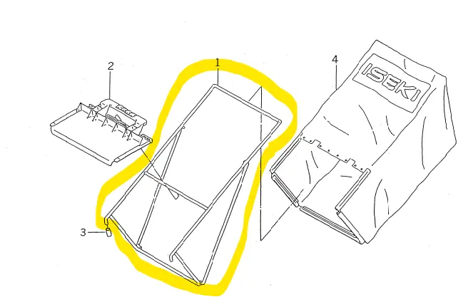 [2500-607-200-00] Armature de bac Iseki SW521 2500-607-200-00, 250060720000