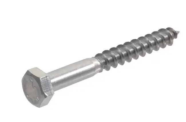 Vis à bois, Ø 10x80, hexagonal, acier inoxydable, tirefond 5711080RVSP025