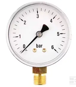 Manomètre Ø63 0-6bar ¼" inf. MA636L04ST